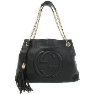 Gucci Soho Chain Tote pebbled leather Shoulder Bag